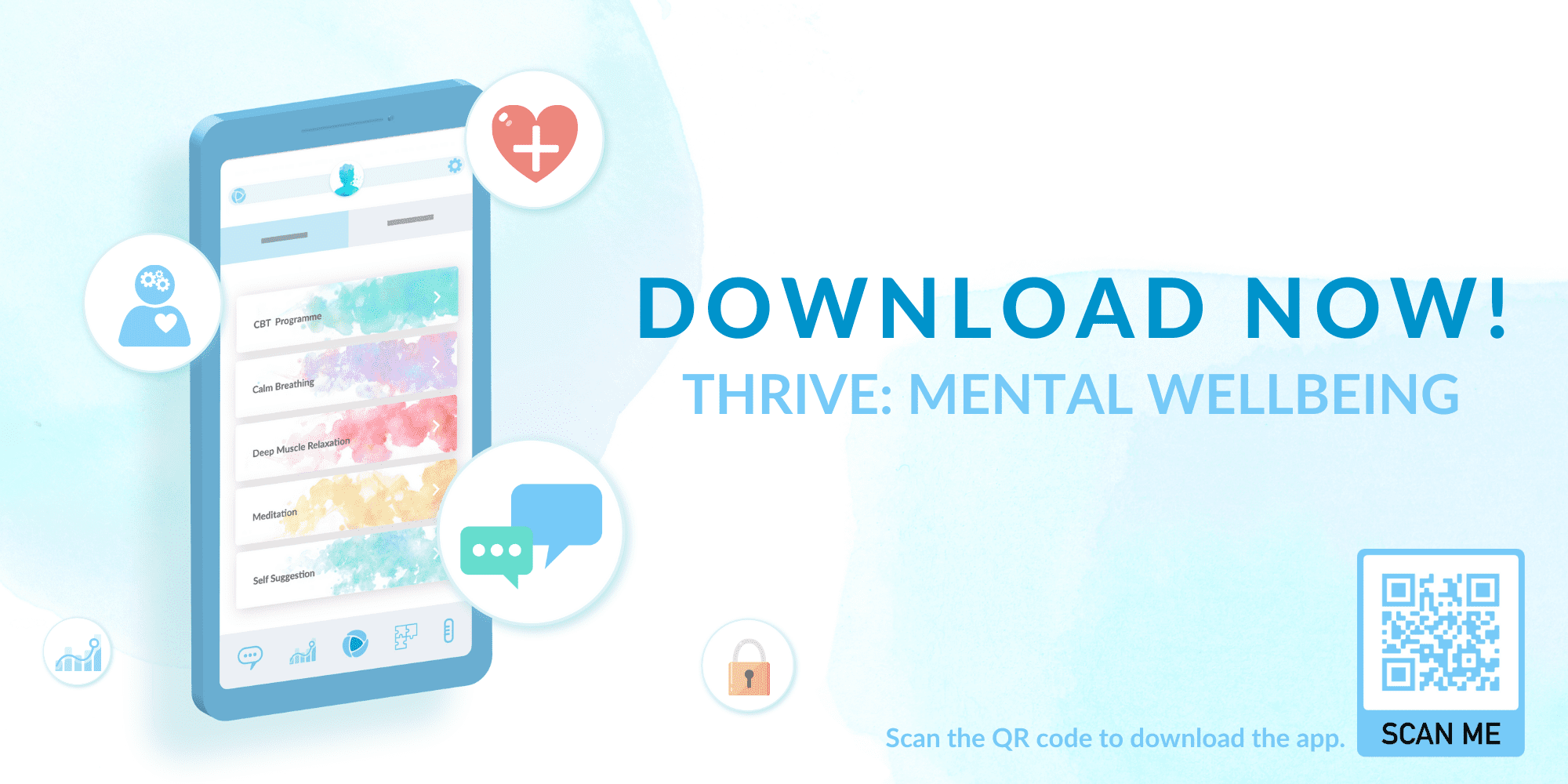 Download the Thrive: Mental Wellbeing app banner