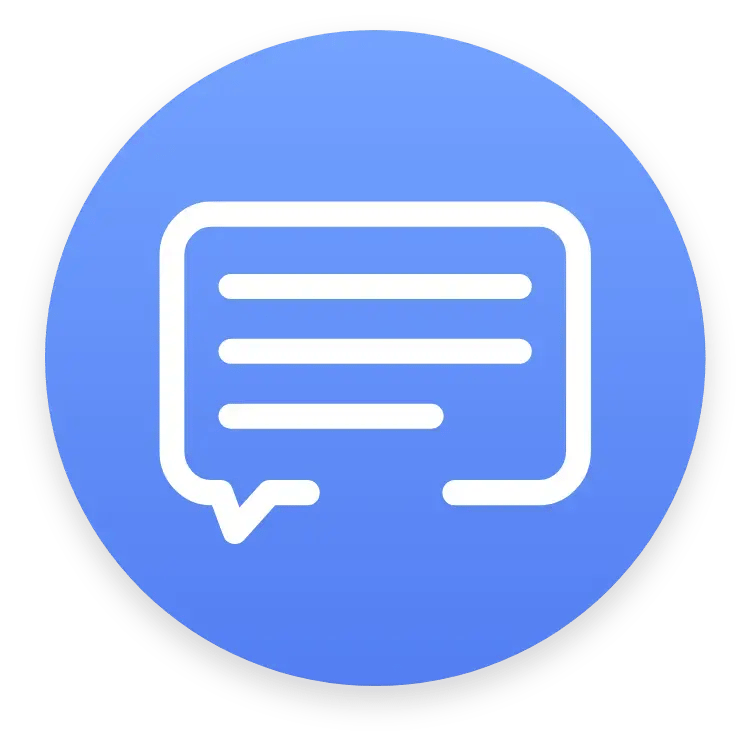 Chat Therapy Icon Blue