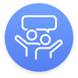 Talking/community icon Blue